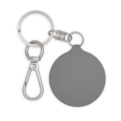 Globe S Logo Keyring Tag — Black Brushed Metal Keychain