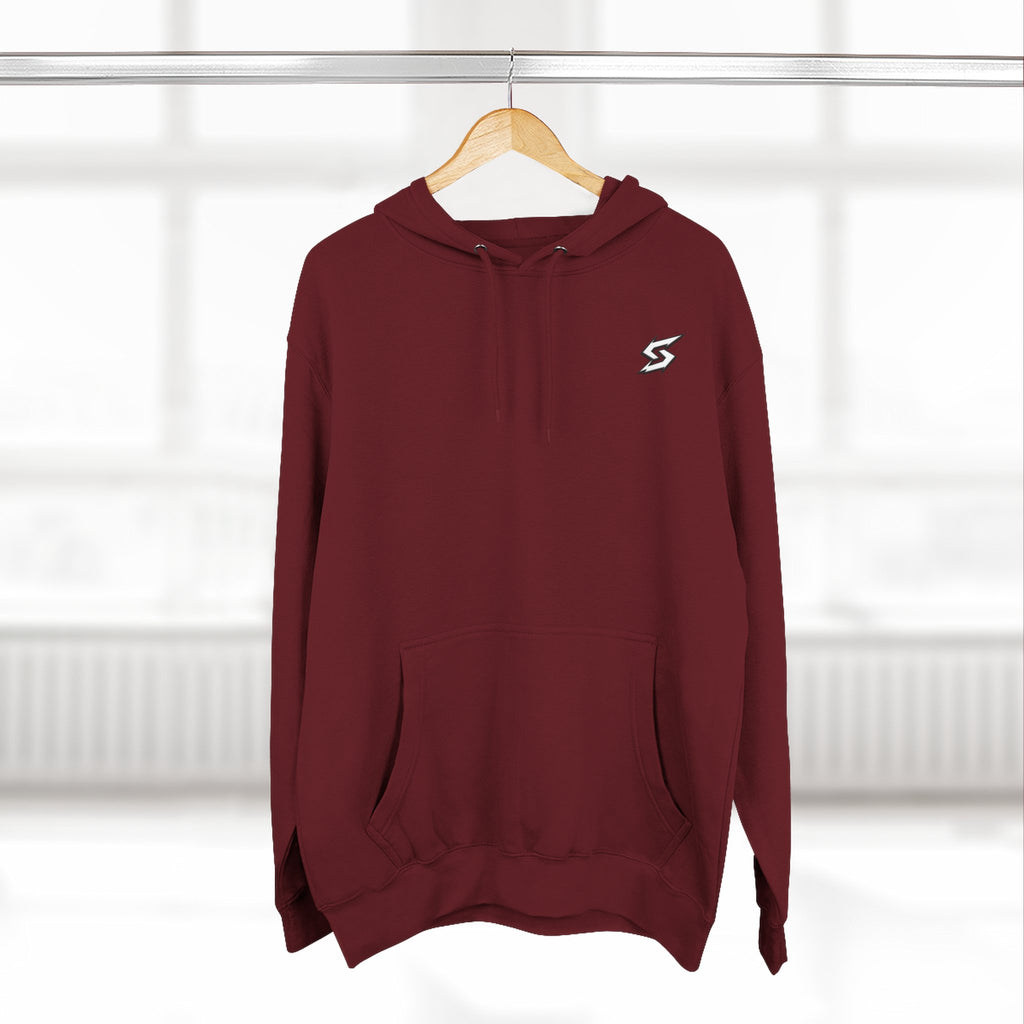 Eye Graphic Hoodie — Dripping Sketch Eye Back Print Fleece Hoodie