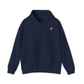 Minimal Lightning Bolt Hoodie — Small Chest Graphic, Clean White Pullover