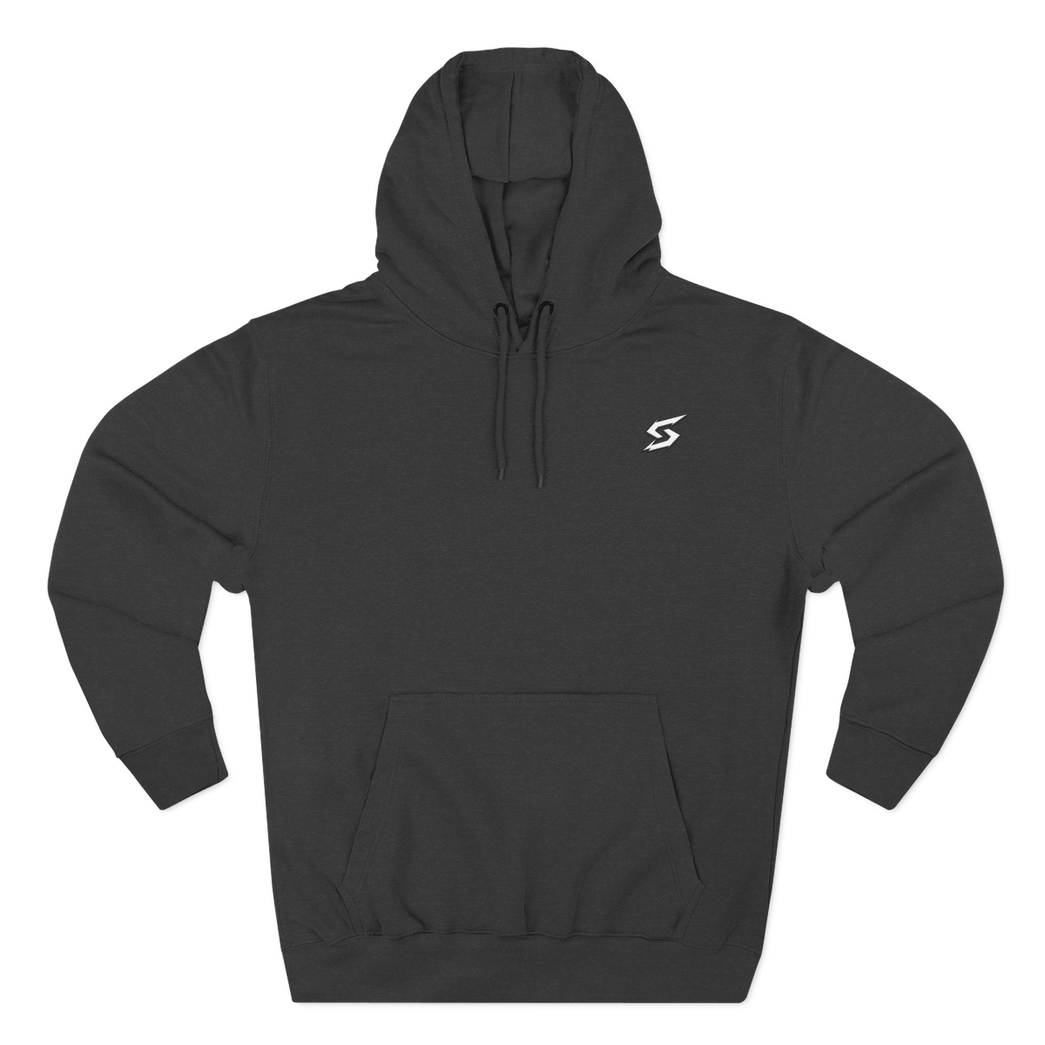 Eye Graphic Hoodie — Dripping Sketch Eye Back Print Fleece Hoodie