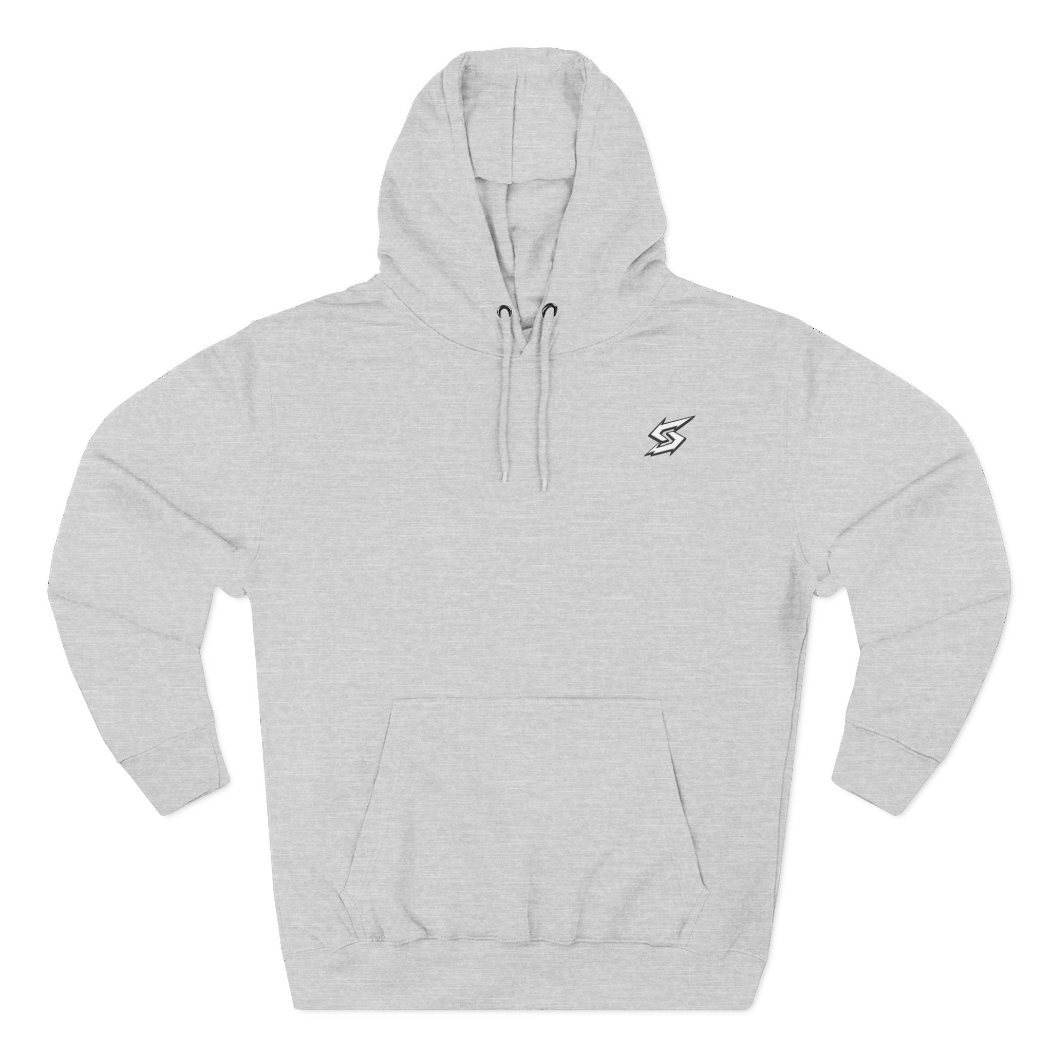 Eye Graphic Hoodie — Dripping Sketch Eye Back Print Fleece Hoodie