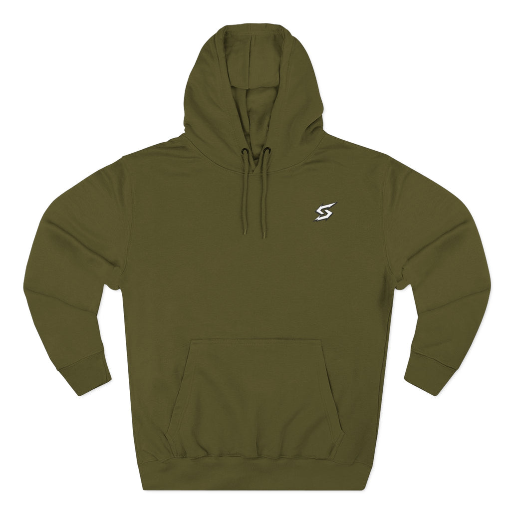 Eye Graphic Hoodie — Dripping Sketch Eye Back Print Fleece Hoodie