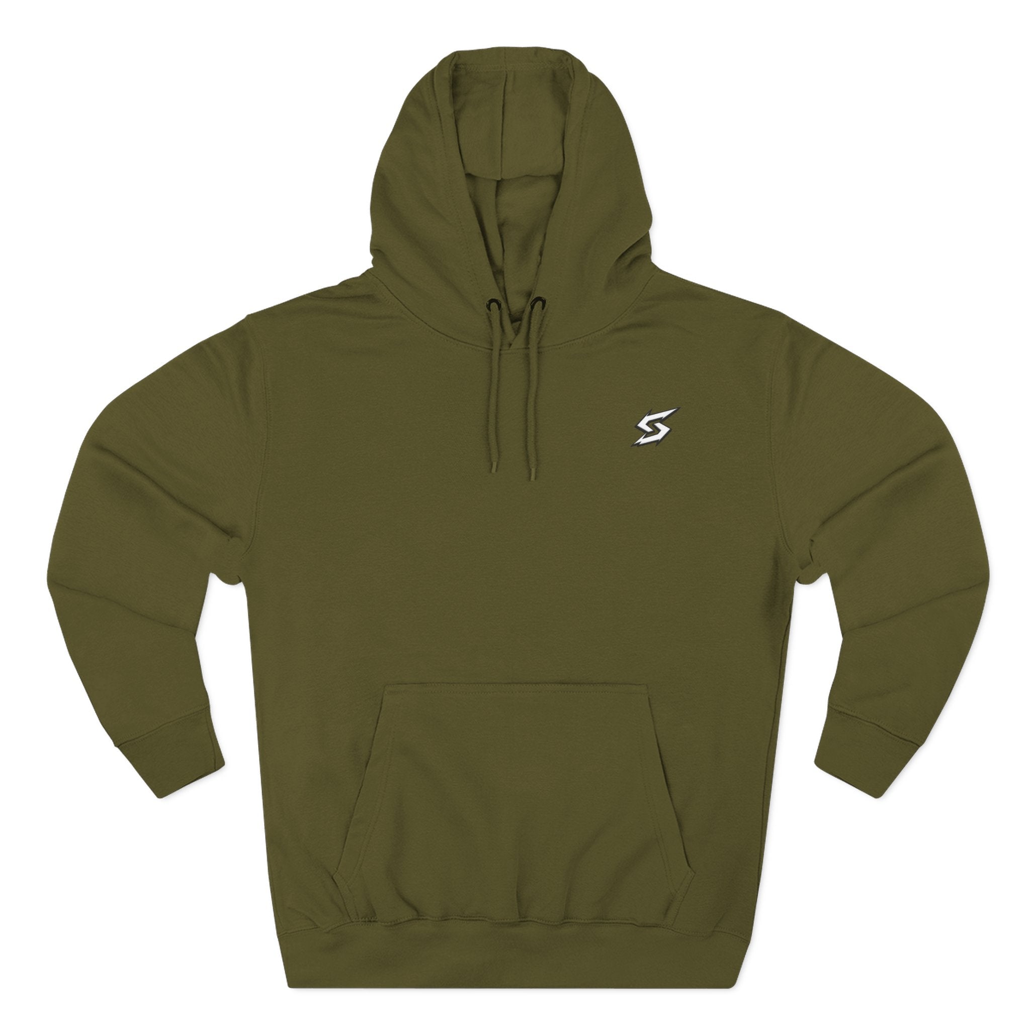 Eye Graphic Hoodie — Dripping Sketch Eye Back Print Fleece Hoodie