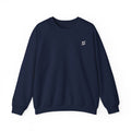Minimal Lightning Crewneck Sweatshirt — Small Chest Bolt Design