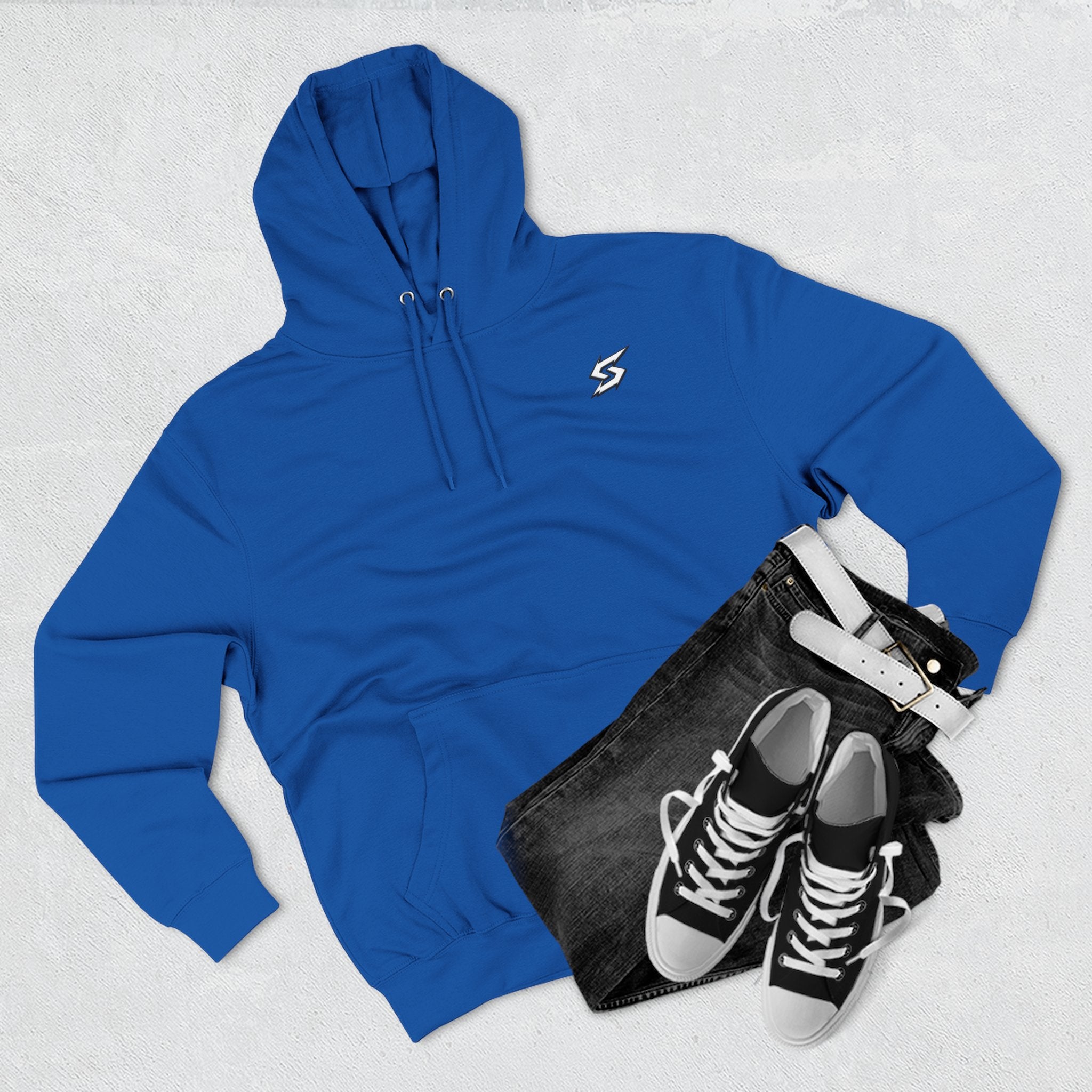 Eye Graphic Hoodie — Dripping Sketch Eye Back Print Fleece Hoodie