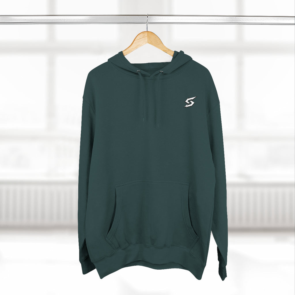 Eye Graphic Hoodie — Dripping Sketch Eye Back Print Fleece Hoodie
