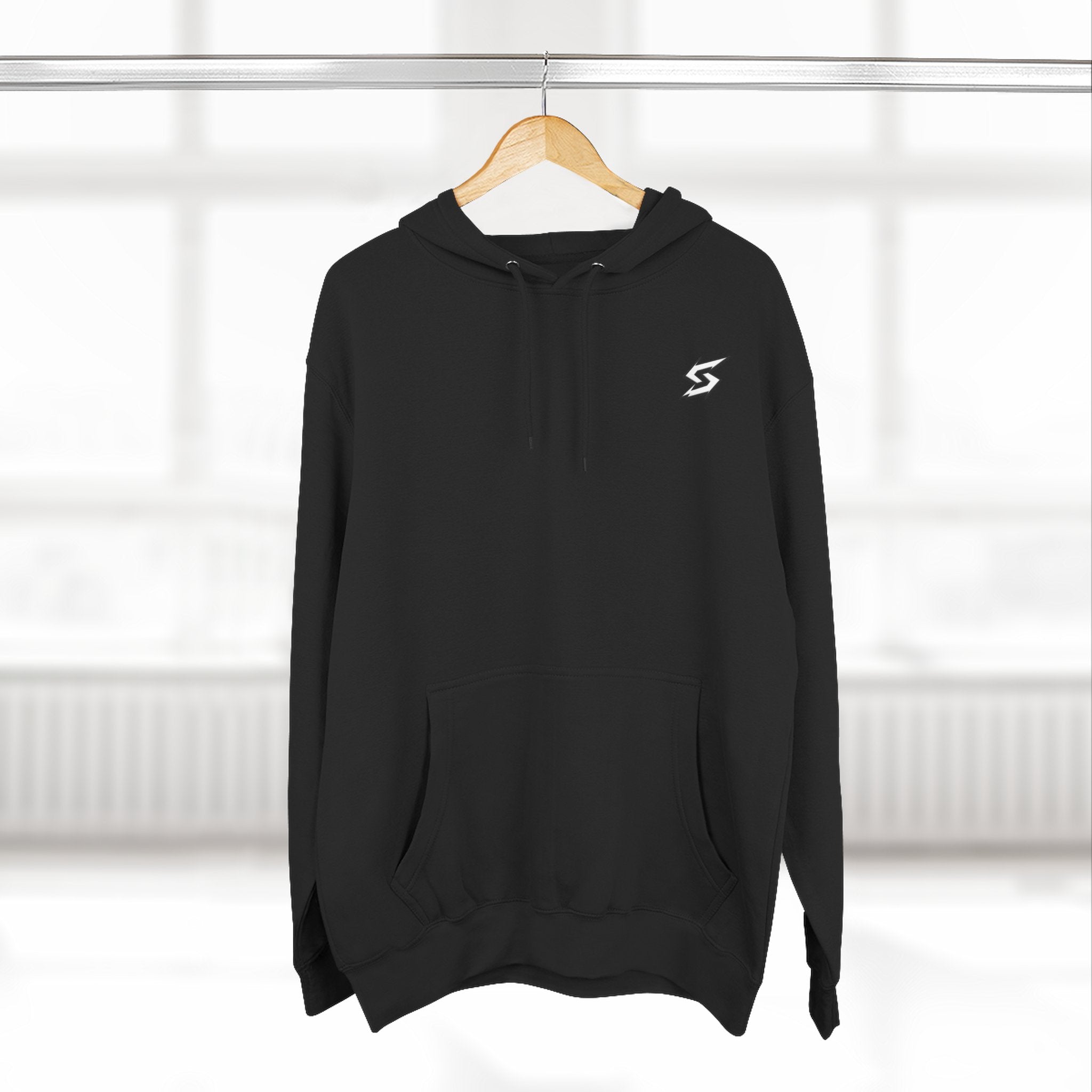 Eye Graphic Hoodie — Dripping Sketch Eye Back Print Fleece Hoodie