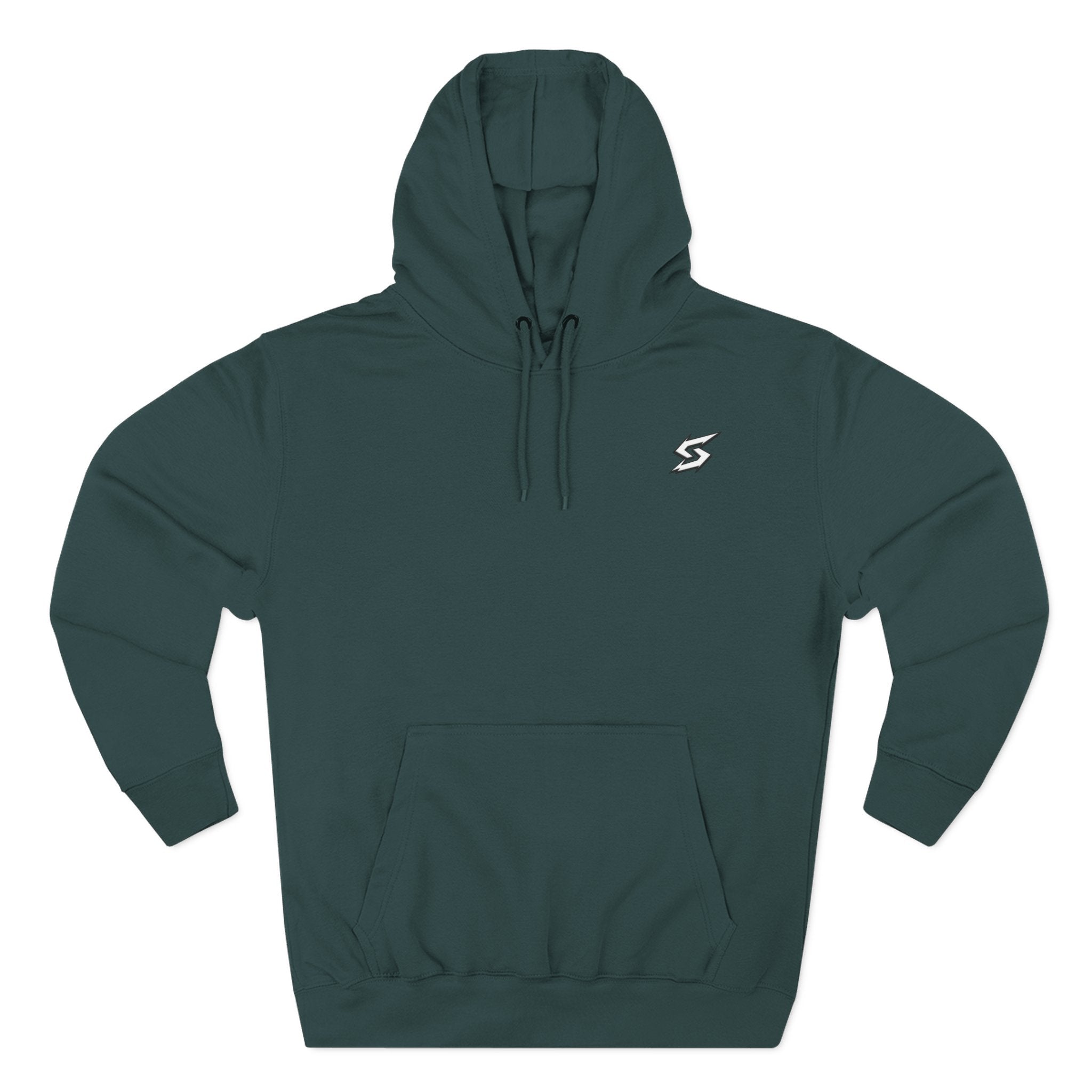 Eye Graphic Hoodie — Dripping Sketch Eye Back Print Fleece Hoodie