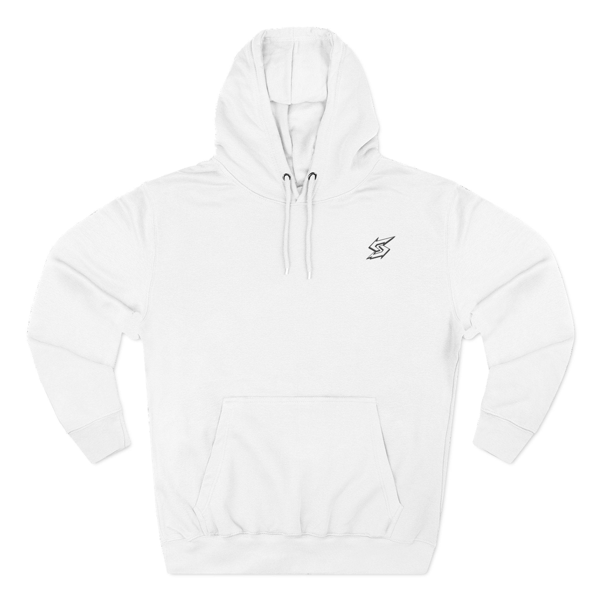 Eye Graphic Hoodie — Dripping Sketch Eye Back Print Fleece Hoodie