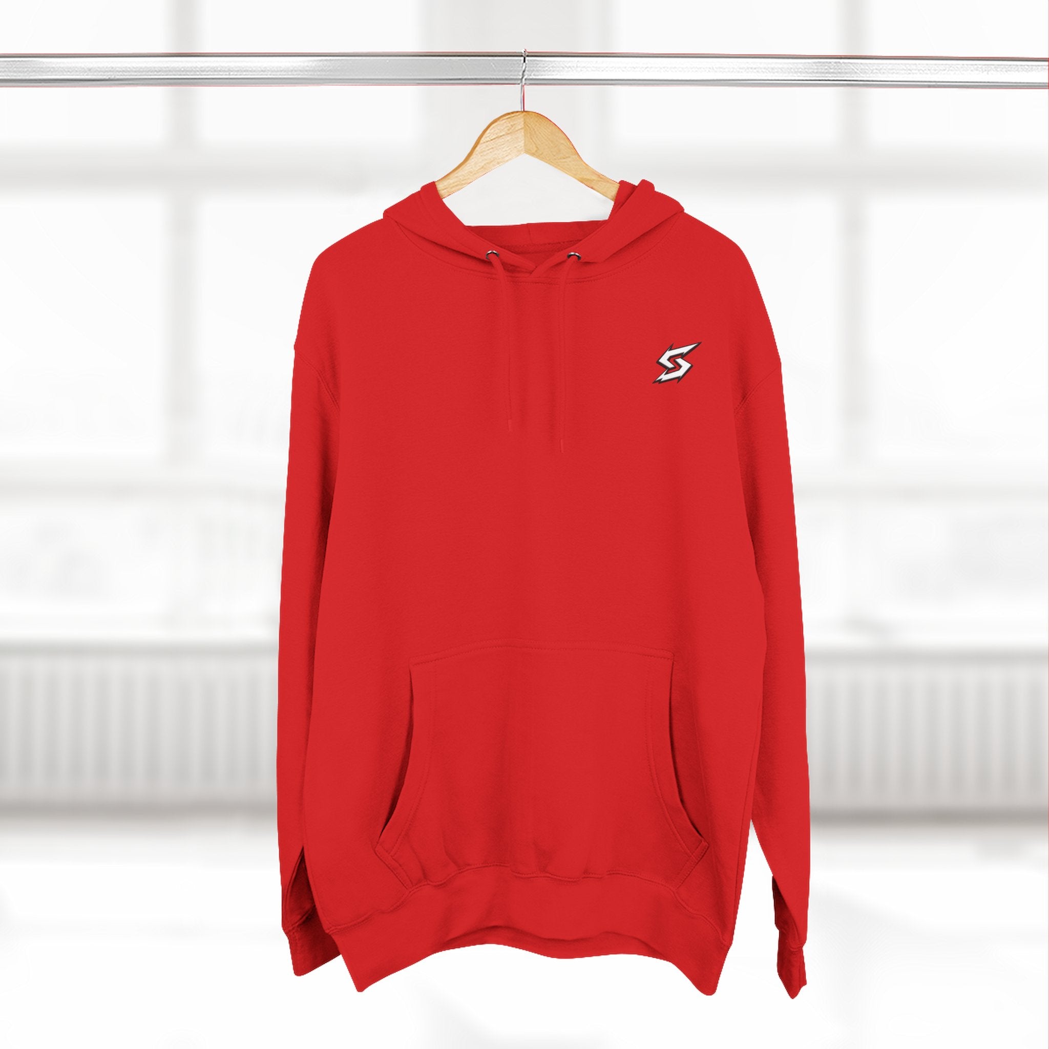 Eye Graphic Hoodie — Dripping Sketch Eye Back Print Fleece Hoodie