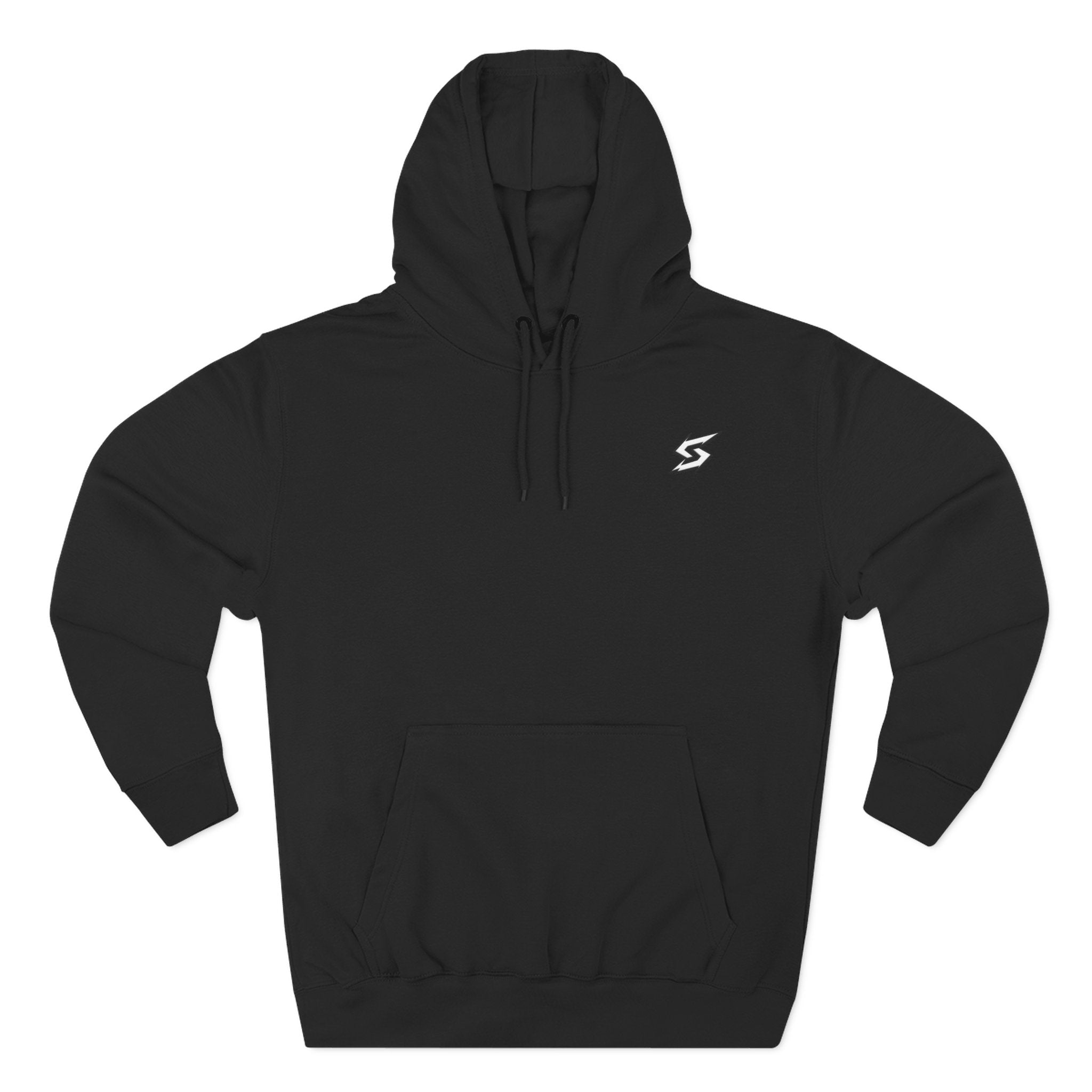 Eye Graphic Hoodie — Dripping Sketch Eye Back Print Fleece Hoodie