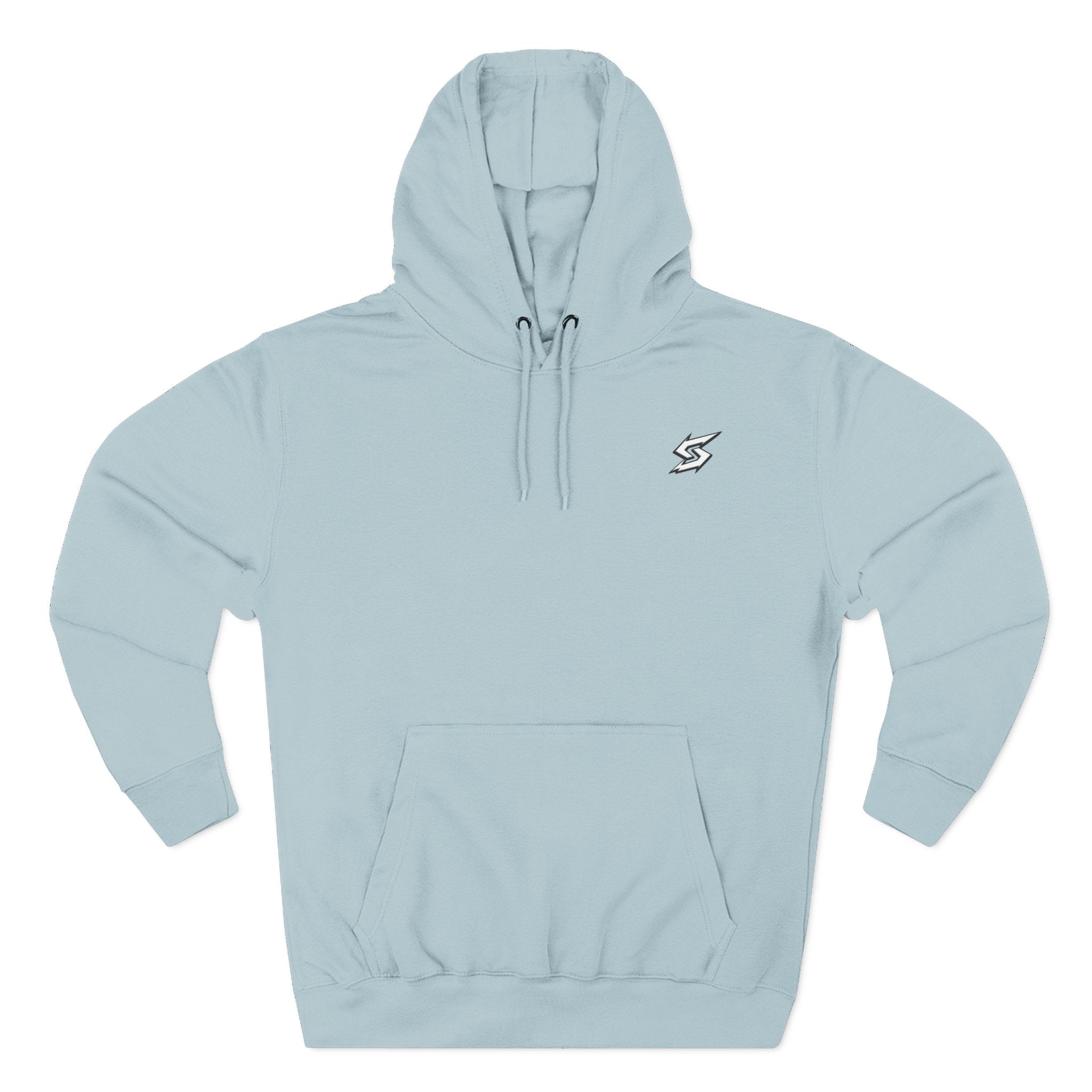 Eye Graphic Hoodie — Dripping Sketch Eye Back Print Fleece Hoodie