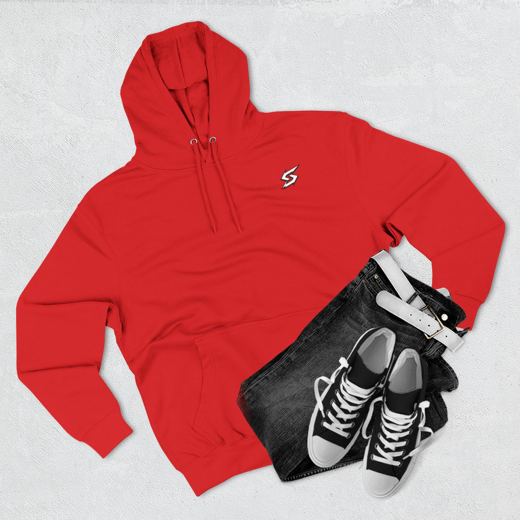 Eye Graphic Hoodie — Dripping Sketch Eye Back Print Fleece Hoodie