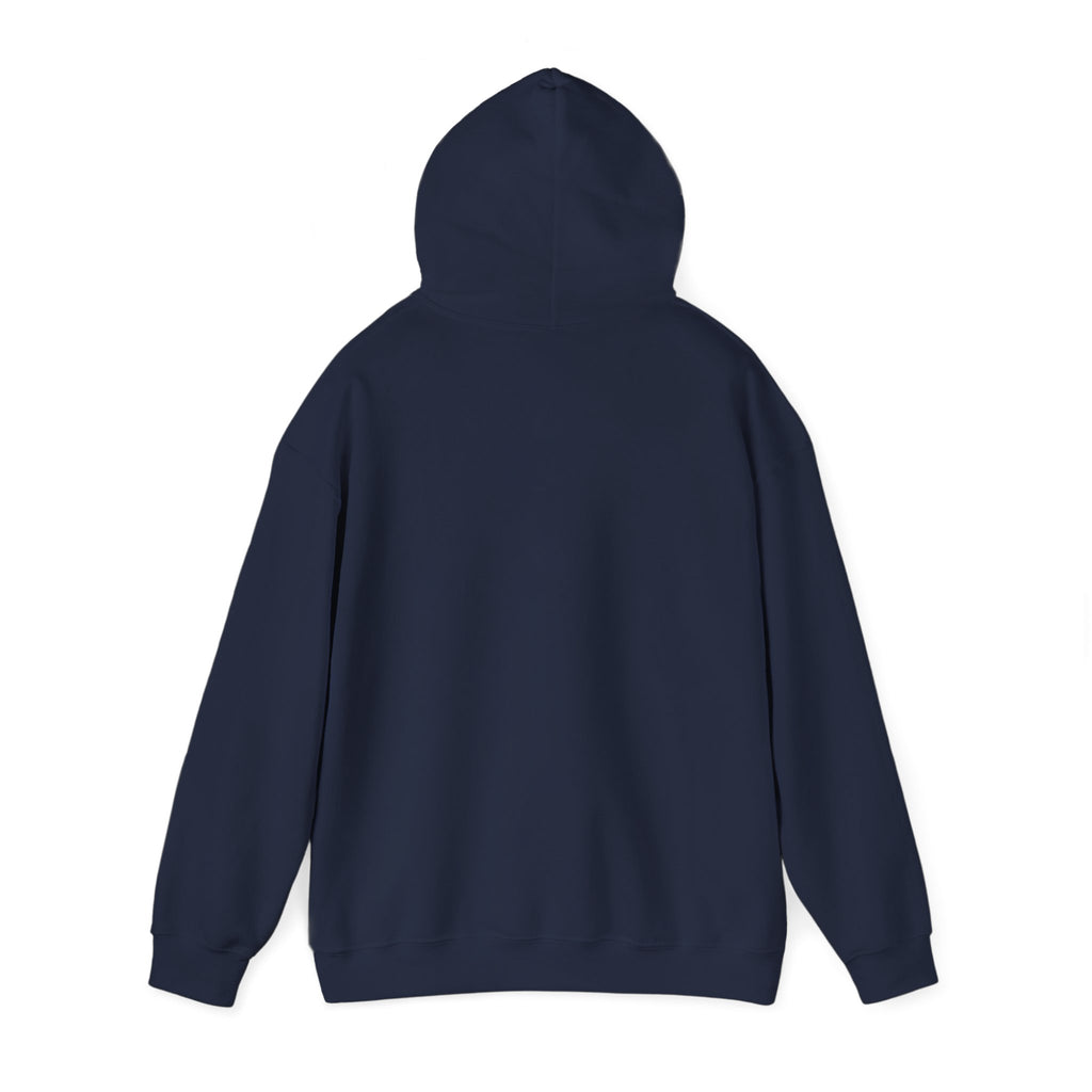 Minimal Lightning Bolt Hoodie — Small Chest Graphic, Clean White Pullover