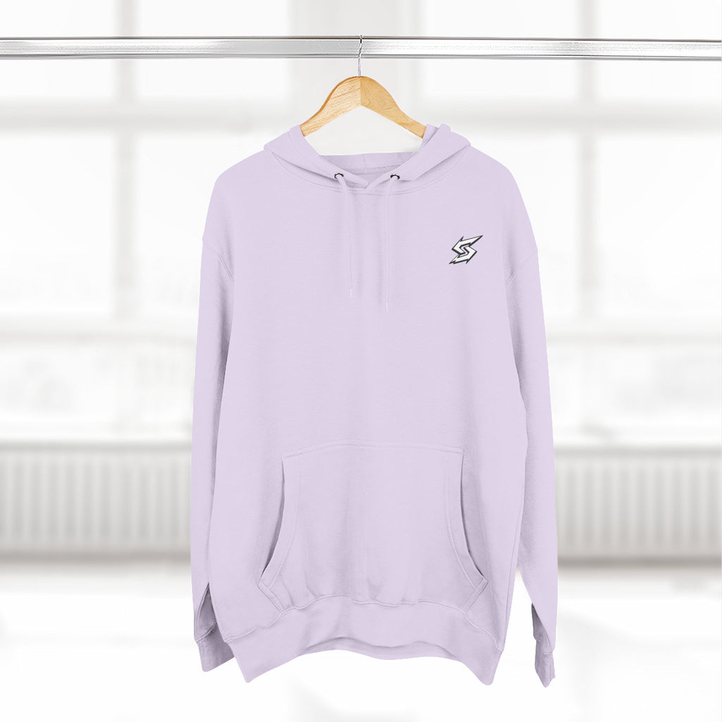 Eye Graphic Hoodie — Dripping Sketch Eye Back Print Fleece Hoodie