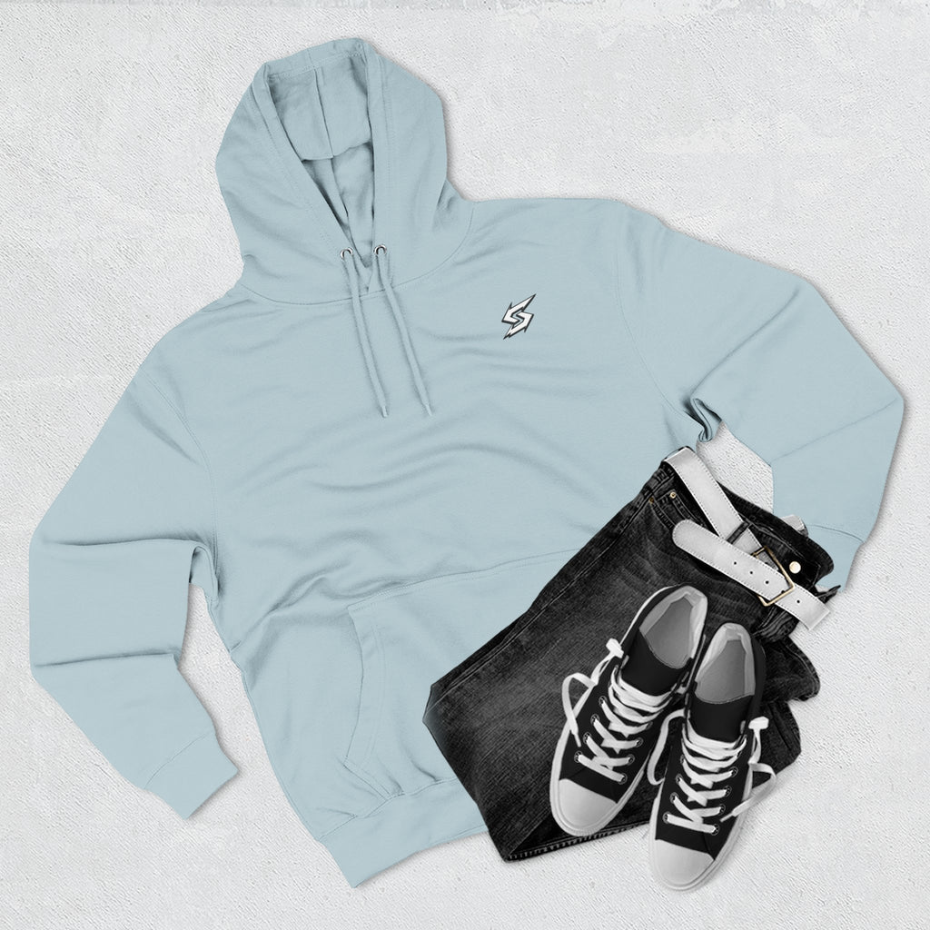 Eye Graphic Hoodie — Dripping Sketch Eye Back Print Fleece Hoodie