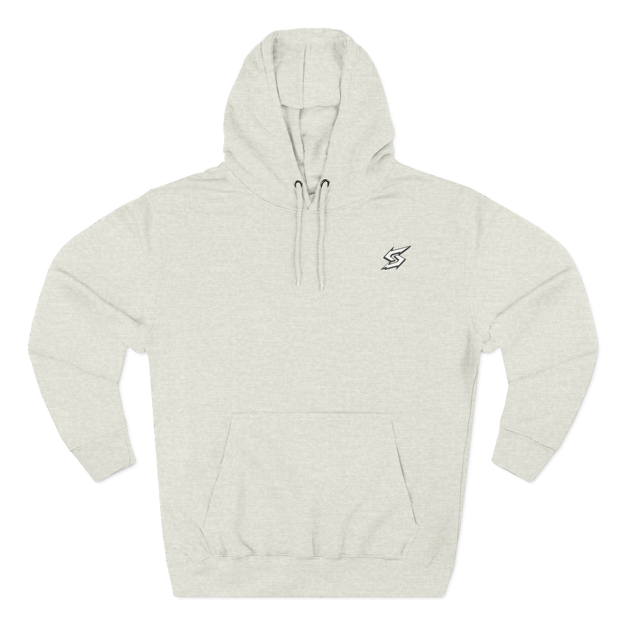 Eye Graphic Hoodie — Dripping Sketch Eye Back Print Fleece Hoodie