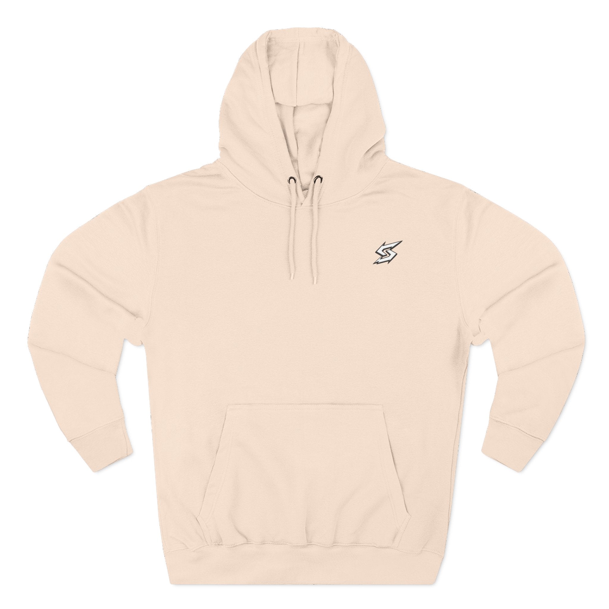 Eye Graphic Hoodie — Dripping Sketch Eye Back Print Fleece Hoodie