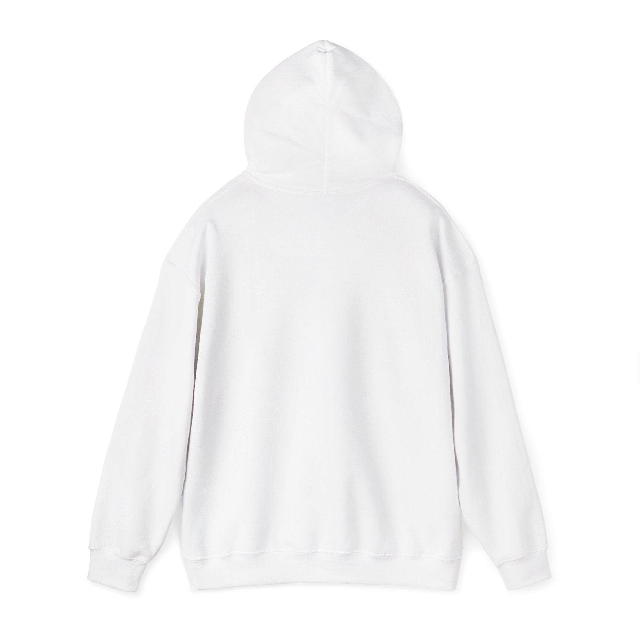 Minimal Lightning Bolt Hoodie — Small Chest Graphic, Clean White Pullover