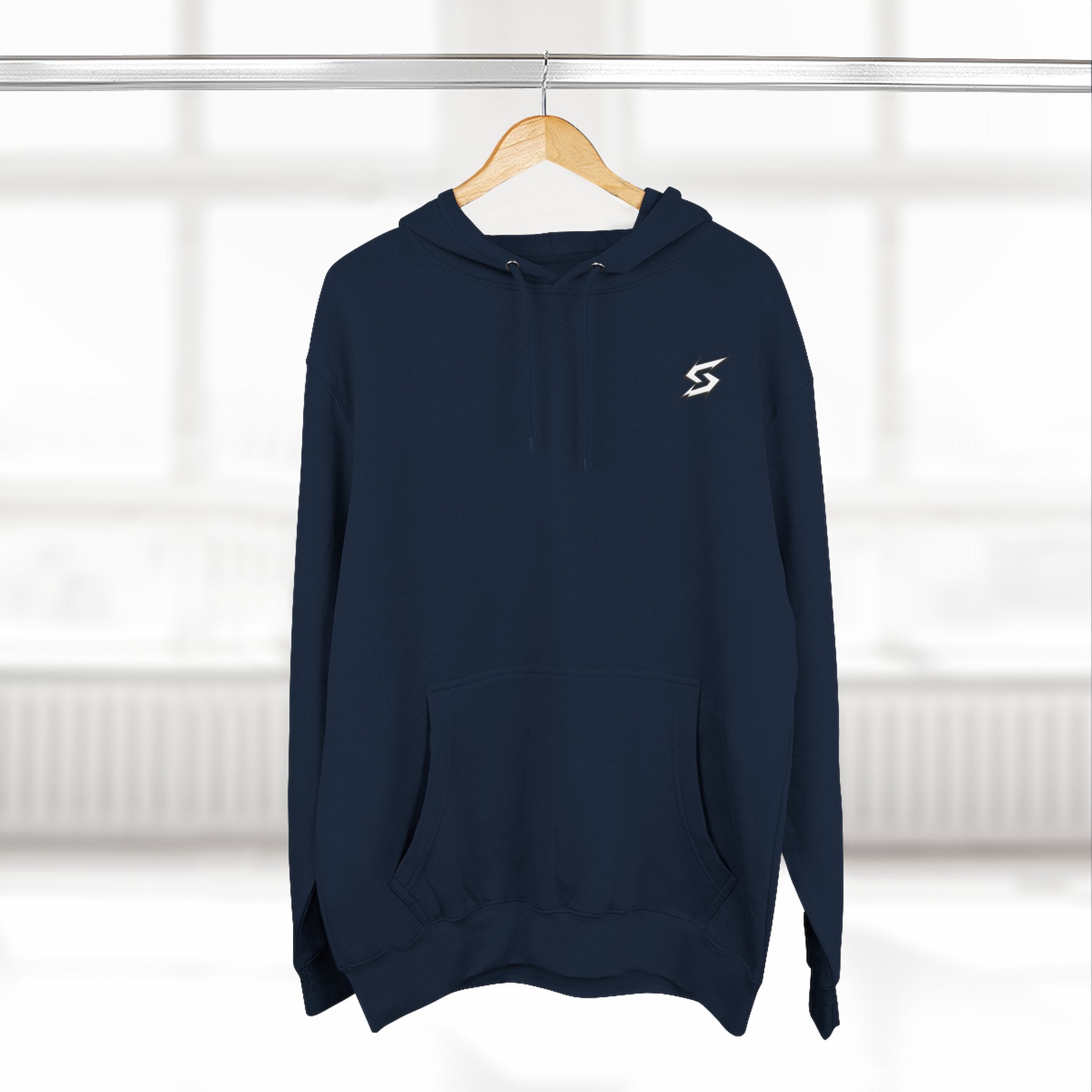 Eye Graphic Hoodie — Dripping Sketch Eye Back Print Fleece Hoodie