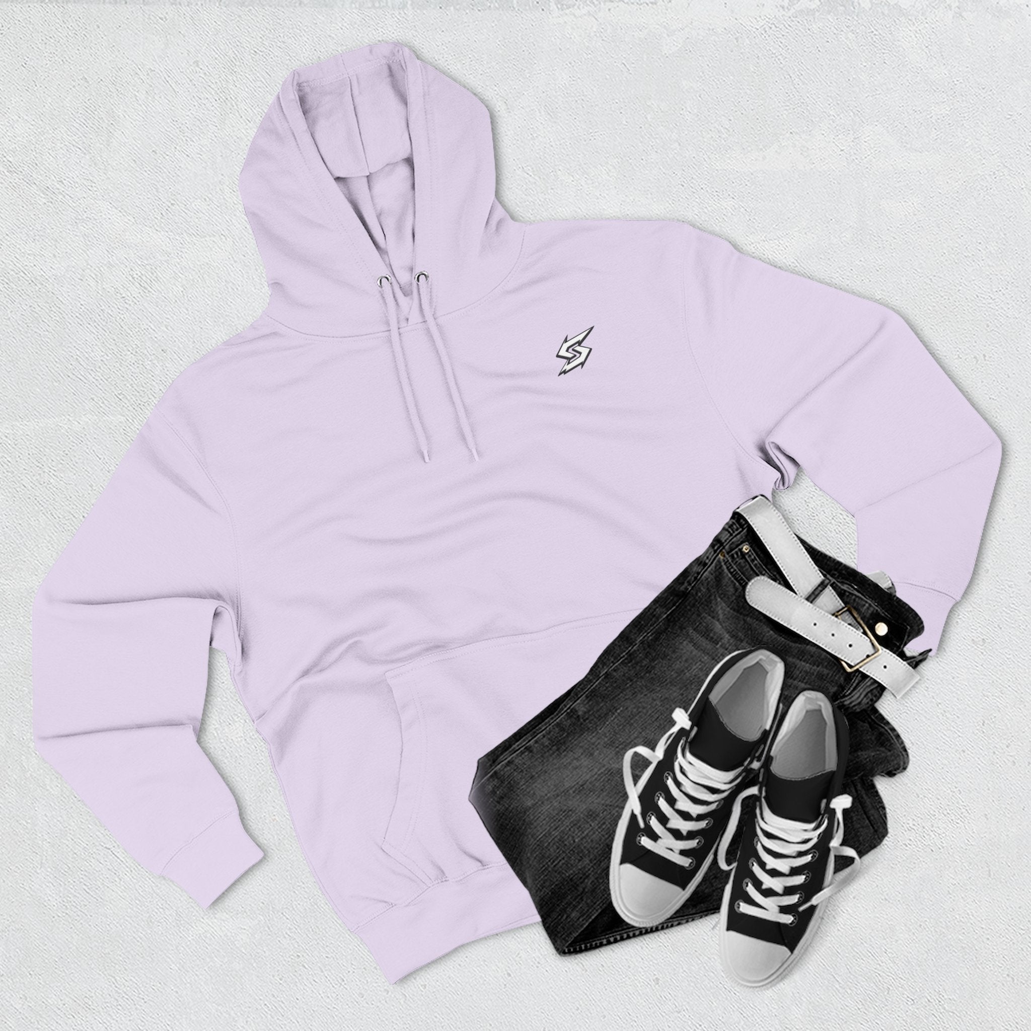 Eye Graphic Hoodie — Dripping Sketch Eye Back Print Fleece Hoodie