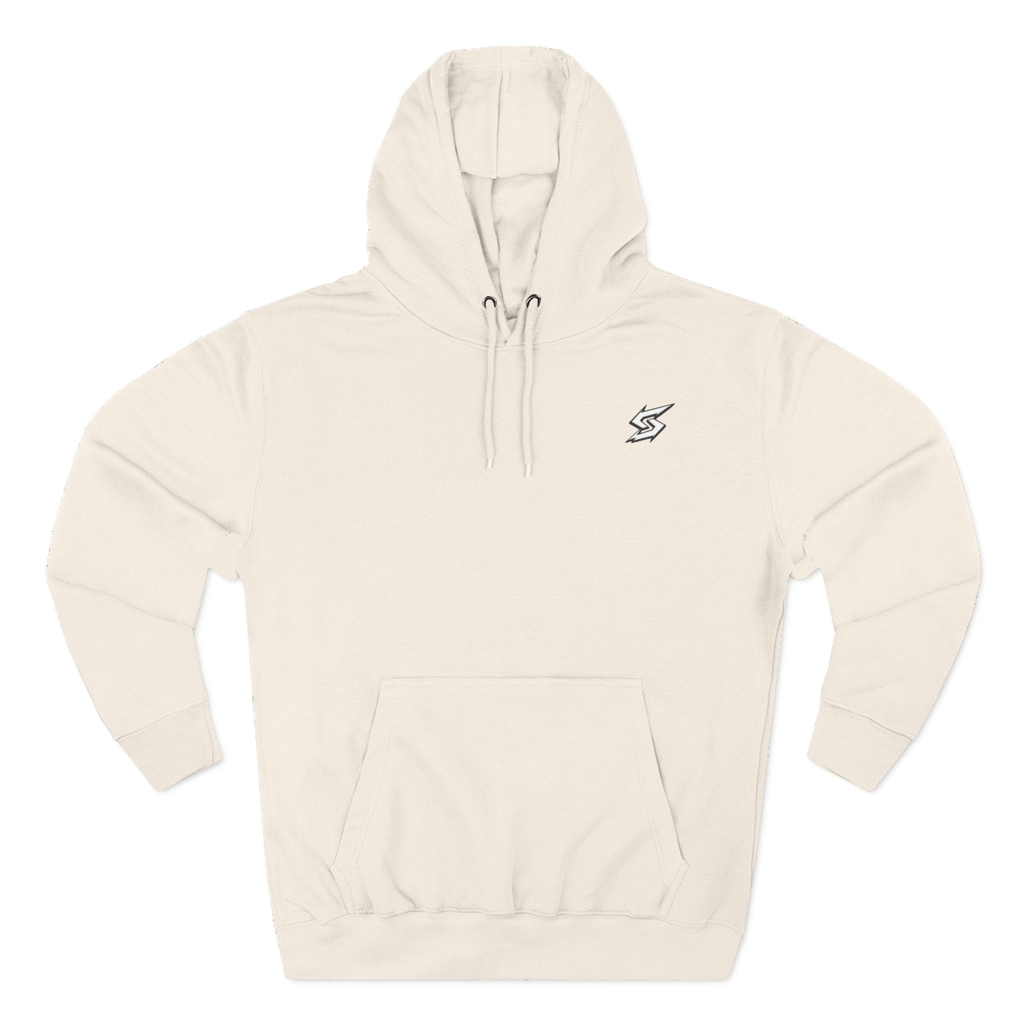 Eye Graphic Hoodie — Dripping Sketch Eye Back Print Fleece Hoodie